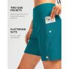imageG Gradual Womens 7quot Long Swim Board Shorts High Waisted Quick Dry Beach Swimming Shorts for Women with Liner PocketsLake Blue