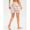 imageG Gradual Womens 7quot Long Swim Board Shorts High Waisted Quick Dry Beach Swimming Shorts for Women with Liner PocketsOrange Flower