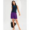 imageG Gradual Womens 7quot Long Swim Board Shorts High Waisted Quick Dry Beach Swimming Shorts for Women with Liner PocketsPurple