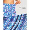 imageG Gradual Womens 7quot Long Swim Board Shorts High Waisted Quick Dry Beach Swimming Shorts for Women with Liner PocketsSun Flower