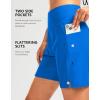 imageG Gradual Womens 7quot Long Swim Board Shorts High Waisted Quick Dry Beach Swimming Shorts for Women with Liner PocketsVivid Blue