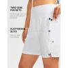 imageG Gradual Womens 7quot Long Swim Board Shorts High Waisted Quick Dry Beach Swimming Shorts for Women with Liner PocketsWhite