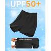 imageG Gradual Womens 7quot Quick Dry Swim Board Shorts Swimming Bottoms High Waisted Beach Shorts for Women with Liner PocketsBlack