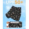 imageG Gradual Womens 7quot Quick Dry Swim Board Shorts Swimming Bottoms High Waisted Beach Shorts for Women with Liner PocketsBlack Floral