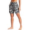 imageG Gradual Womens 7quot Quick Dry Swim Board Shorts Swimming Bottoms High Waisted Beach Shorts for Women with Liner PocketsD White Flower