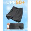 imageG Gradual Womens 7quot Quick Dry Swim Board Shorts Swimming Bottoms High Waisted Beach Shorts for Women with Liner PocketsDark Grey