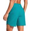 imageG Gradual Womens 7quot Quick Dry Swim Board Shorts Swimming Bottoms High Waisted Beach Shorts for Women with Liner PocketsLake Green