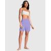 imageG Gradual Womens 7quot Quick Dry Swim Board Shorts Swimming Bottoms High Waisted Beach Shorts for Women with Liner PocketsLight Purple