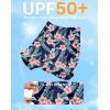 imageG Gradual Womens 7quot Quick Dry Swim Board Shorts Swimming Bottoms High Waisted Beach Shorts for Women with Liner PocketsNavy Flower