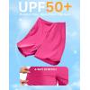 imageG Gradual Womens 7quot Quick Dry Swim Board Shorts Swimming Bottoms High Waisted Beach Shorts for Women with Liner PocketsRose