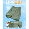 imageG Gradual Womens 7quot Quick Dry Swim Board Shorts Swimming Bottoms High Waisted Beach Shorts for Women with Liner PocketsSage