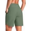 imageG Gradual Womens 7quot Quick Dry Swim Board Shorts Swimming Bottoms High Waisted Beach Shorts for Women with Liner PocketsSage