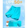 imageG Gradual Womens 7quot Quick Dry Swim Board Shorts Swimming Bottoms High Waisted Beach Shorts for Women with Liner PocketsSky Blue