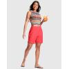 imageG Gradual Womens 7quot Quick Dry Swim Board Shorts Swimming Bottoms High Waisted Beach Shorts for Women with Liner PocketsTomato