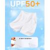imageG Gradual Womens 7quot Quick Dry Swim Board Shorts Swimming Bottoms High Waisted Beach Shorts for Women with Liner PocketsWhite