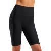 imageG Gradual Womens 9quot High Waisted Swim Board Shorts Tummy Control Swimsuit Bottoms for Women with Liner PocketsBlack