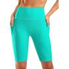 imageG Gradual Womens 9quot High Waisted Swim Board Shorts Tummy Control Swimsuit Bottoms for Women with Liner PocketsCyan