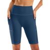 imageG Gradual Womens 9quot High Waisted Swim Board Shorts Tummy Control Swimsuit Bottoms for Women with Liner PocketsDeep Blue