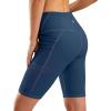 imageG Gradual Womens 9quot High Waisted Swim Board Shorts Tummy Control Swimsuit Bottoms for Women with Liner PocketsDeep Blue