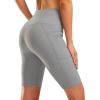 imageG Gradual Womens 9quot High Waisted Swim Board Shorts Tummy Control Swimsuit Bottoms for Women with Liner PocketsLight Grey