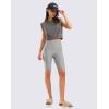 imageG Gradual Womens 9quot High Waisted Swim Board Shorts Tummy Control Swimsuit Bottoms for Women with Liner PocketsLight Grey