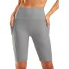 imageG Gradual Womens 9quot High Waisted Swim Board Shorts Tummy Control Swimsuit Bottoms for Women with Liner PocketsLight Grey