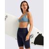 imageG Gradual Womens 9quot High Waisted Swim Board Shorts Tummy Control Swimsuit Bottoms for Women with Liner PocketsNavy