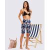 imageG Gradual Womens 9quot High Waisted Swim Board Shorts Tummy Control Swimsuit Bottoms for Women with Liner PocketsNavy Flower