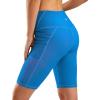 imageG Gradual Womens 9quot High Waisted Swim Board Shorts Tummy Control Swimsuit Bottoms for Women with Liner PocketsVivid Blue
