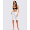 imageG Gradual Womens 9quot High Waisted Swim Board Shorts Tummy Control Swimsuit Bottoms for Women with Liner PocketsWhite