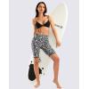 imageG Gradual Womens 9quot High Waisted Swim Board Shorts Tummy Control Swimsuit Bottoms for Women with Liner PocketsWhite Flower
