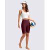 imageG Gradual Womens 9quot High Waisted Swim Board Shorts Tummy Control Swimsuit Bottoms for Women with Liner PocketsWine