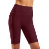 imageG Gradual Womens 9quot High Waisted Swim Board Shorts Tummy Control Swimsuit Bottoms for Women with Liner PocketsWine