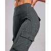 imageG Gradual Womens Fleece Lined Cargo Pants 6 Pockets Bootcut Water Resistant Winter Flare Leggings for Work Hiking TravelDark Grey
