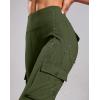 imageG Gradual Womens Fleece Lined Cargo Pants 6 Pockets Bootcut Water Resistant Winter Flare Leggings for Work Hiking TravelOlive