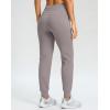 imageG Gradual Womens Fleece Lined Joggers 28quot30quot32quot High Waisted Sweatpants Water Resistant Thermal Warm Pants Zipper PocketsDusty Grey