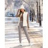 imageG Gradual Womens Fleece Lined Joggers 28quot30quot32quot High Waisted Sweatpants Water Resistant Thermal Warm Pants Zipper PocketsDusty Grey