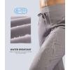 imageG Gradual Womens Fleece Lined Joggers 28quot30quot32quot High Waisted Sweatpants Water Resistant Thermal Warm Pants Zipper PocketsDusty Grey