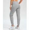 imageG Gradual Womens Fleece Lined Joggers 28quot30quot32quot High Waisted Sweatpants Water Resistant Thermal Warm Pants Zipper PocketsMedium Grey Heather