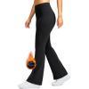 imageG Gradual Womens Fleece Lined Pants High Waist Winter Thermal Warm Flare Leggings Hiking Yoga Pants Women with PocketsBlack