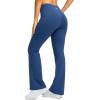 imageG Gradual Womens Fleece Lined Pants High Waist Winter Thermal Warm Flare Leggings Hiking Yoga Pants Women with PocketsBlue