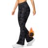 imageG Gradual Womens Fleece Lined Pants High Waist Winter Thermal Warm Flare Leggings Hiking Yoga Pants Women with PocketsGrey Camo