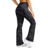 imageG Gradual Womens Fleece Lined Pants High Waist Winter Thermal Warm Flare Leggings Hiking Yoga Pants Women with PocketsGrey Camo