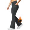 imageG Gradual Womens Fleece Lined Pants High Waist Winter Thermal Warm Flare Leggings Hiking Yoga Pants Women with PocketsGrey Heather