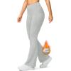 imageG Gradual Womens Fleece Lined Pants High Waist Winter Thermal Warm Flare Leggings Hiking Yoga Pants Women with PocketsMedium Grey Heather