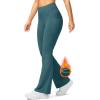 imageG Gradual Womens Fleece Lined Pants High Waist Winter Thermal Warm Flare Leggings Hiking Yoga Pants Women with PocketsMisty Cyan Blue