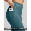 imageG Gradual Womens Fleece Lined Pants High Waist Winter Thermal Warm Flare Leggings Hiking Yoga Pants Women with PocketsMisty Cyan Blue
