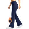 imageG Gradual Womens Fleece Lined Pants High Waist Winter Thermal Warm Flare Leggings Hiking Yoga Pants Women with PocketsNavy