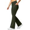 imageG Gradual Womens Fleece Lined Pants High Waist Winter Thermal Warm Flare Leggings Hiking Yoga Pants Women with PocketsOlive