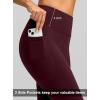 imageG Gradual Womens Fleece Lined Pants High Waist Winter Thermal Warm Flare Leggings Hiking Yoga Pants Women with PocketsWine